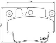 Передние/задние тормозные колодки Brembo P 65 009 для Porsche Carrera 980 тарга