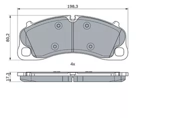 Bosch 0 986 494 788 <span>тормозные колодки передние</span>
