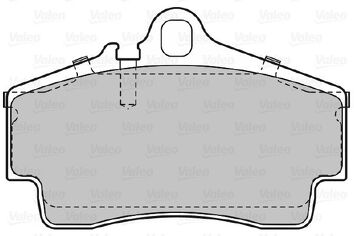 Valeo 598768 <span>тормозные колодки задние</span>