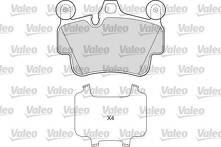 Передние/задние тормозные колодки Valeo 601672 для Porsche 911 997 кабриолет / рестайлинг