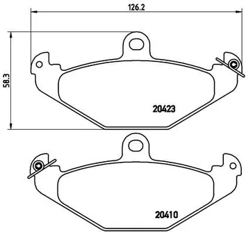 Brembo P 59 026 <span>тормозные колодки задние</span>