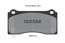 Передние тормозные колодки Textar Q+ 2627501 для Tesla Model 3 1 пок. / рестайлинг