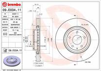 Тормозной диск Brembo Prime Line  09.E034.11