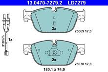 Передние тормозные колодки ATE Ceramic 13.0470-7279.2 для Citroen C6 1 пок.