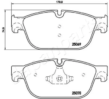 Japanparts PA-0620AF <span>тормозные колодки передние</span>