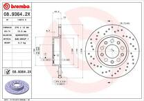 Тормозной диск Brembo Xtra Line 08.9364.2X для Jeep Compass 2 пок.