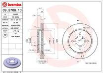 Тормозной диск Brembo Prime Line 09.5708.10 для Ford Mondeo 2 пок. / хэтчбек