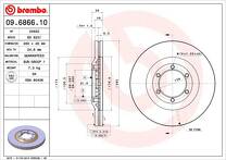Тормозной диск Brembo Prime Line 09.6866.10 для Isuzu Trooper 2 пок.