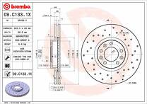 Тормозной диск Brembo Xtra Line 09.C133.1X для Peugeot 508 1 пок. / седан