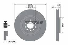Тормозной диск Textar 92315903 для Opel Corsa E