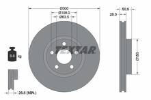 Тормозной диск Textar 92283105 для Ford S-MAX 2 пок. / рестайлинг