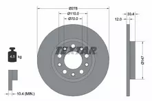 Тормозной диск Textar 92326503 для Jeep Cherokee 4 пок.