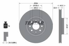 Тормозной диск Textar 92145803 для Opel Adam M13
