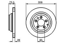 Тормозной диск Bosch  0 986 479 259