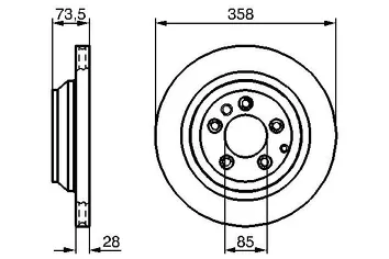 Bosch 0 986 479 259 <span>тормозной диск вентилируемый</span>