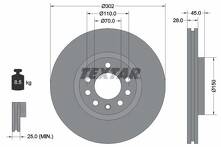 Тормозной диск Textar 92118303 для Opel Vectra C / универсал / рестайлинг