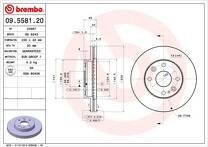 Тормозной диск Brembo Prime Line 09.5581.20 для Kia Rio 1 пок. / универсал