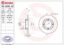Тормозной диск Brembo Prime Line 08.5026.20 для Daewoo Tico KLY3
