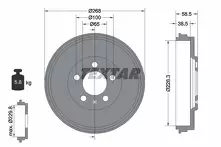 Задний тормозной барабан Textar 94046000