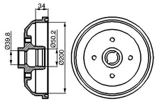 Задние тормозные барабаны Bosch 0 986 477 040