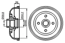 Задние тормозные барабаны Bosch 0 986 477 056