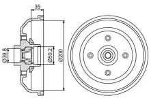 Задние тормозные барабаны Bosch 0 986 477 260