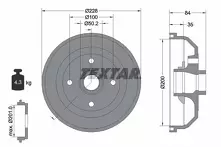 Задний тормозной барабан Textar 94022300