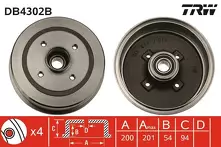 Задний тормозной барабан TRW DB4302B