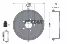 Задний тормозной барабан Textar 94018300