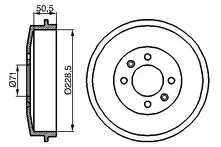 Задние тормозные барабаны Bosch 0 986 477 060
