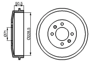 Bosch 0 986 477 060 <span>задние тормозные барабаны</span>