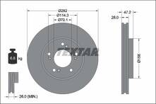 Тормозной диск Textar 92138700 для Honda NSX 1 пок.