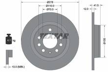Тормозной диск Textar 92270503 для Opel GT M07