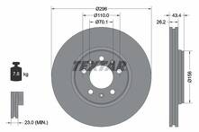 Тормозной диск Textar 92270605 для Opel GT M07