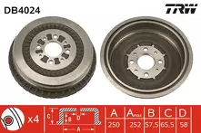 Задний тормозной барабан TRW DB4024
