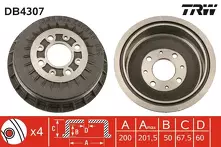 Задний тормозной барабан TRW DB4307