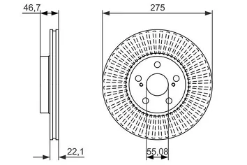 Bosch 0 986 479 767 <span>тормозной диск вентилируемый</span>