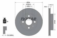Тормозной диск Textar 92285603 для Toyota Verso-S 1 пок.