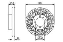Тормозной диск Bosch 0 986 479 549 для Porsche 911 996 купе