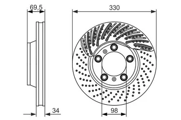 Bosch 0 986 479 579 <span>тормозной диск вентилируемый</span>