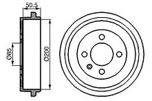 Задние тормозные барабаны Bosch 0 986 477 106