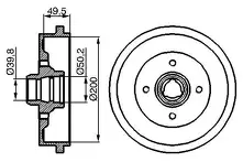 Задние тормозные барабаны Bosch 0 986 477 041