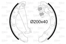 Задние тормозные колодки Valeo 562080 для Seat Ibiza 4 пок. / 5 дв. / рестайлинг