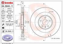 Тормозной диск Brembo  09.D940.11