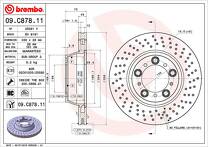 Тормозной диск Brembo Prime Line 09.C878.11 для Porsche 911 996 купе