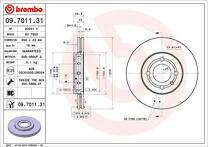 Тормозной диск Brembo Prime Line 09.7011.31 для Skoda Citigo 1 пок. / рестайлинг