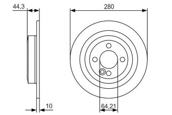 Bosch 0 986 479 A08 <span>тормозной диск полный</span>