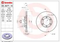 Тормозной диск Brembo Prime Line 09.5577.10 для Isuzu D-Max 1 пок. / рестайлинг