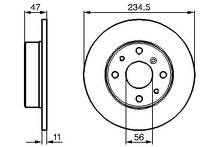 Тормозной диск Bosch 0 986 478 500 для Geely Otaka 1 пок.