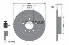 Тормозной диск Textar 92186403 для Opel Adam M13